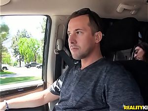 Monique Alexander blows a meaty dick in the car