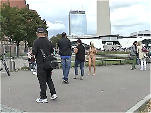 ash-blonde Czech teen displaying her super-fucking-hot body bare in public